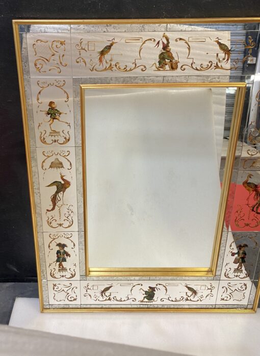 1950/70 ‘Mirror With Monkeys In Clothes And Lyre Birds 102 X H 133 cm - Image 6