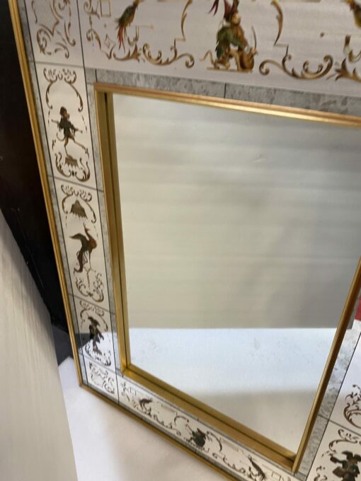 1950/70 ‘Mirror With Monkeys In Clothes And Lyre Birds 102 X H 133 cm - Image 5