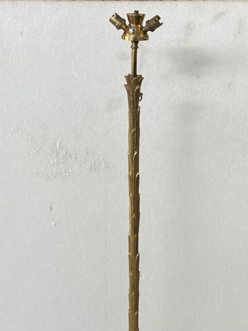 1970' Gilt Bronze Floor Lamp Maison Jansen Palm Model H 142 cm - Image 17