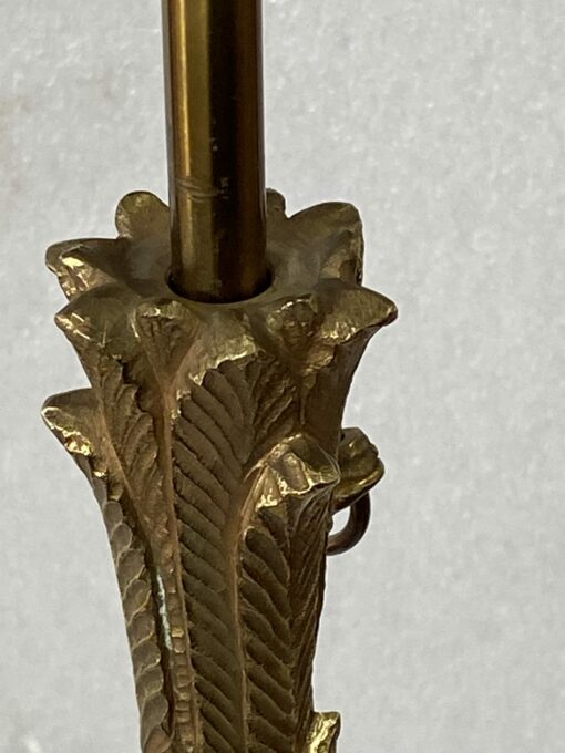 1970' Gilt Bronze Floor Lamp Maison Jansen Palm Model H 142 cm - Image 14