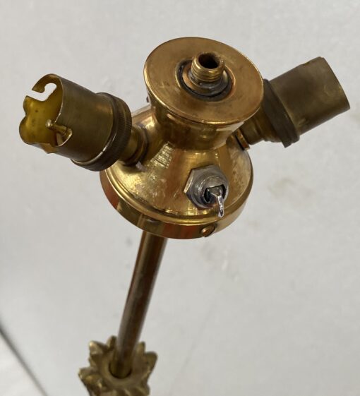 1970' Gilt Bronze Floor Lamp Maison Jansen Palm Model H 142 cm - Image 11