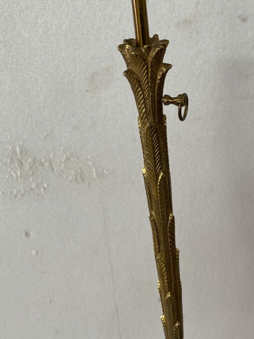 1970' Gilt Bronze Floor Lamp Maison Jansen Palm Model H 142 cm - Image 10