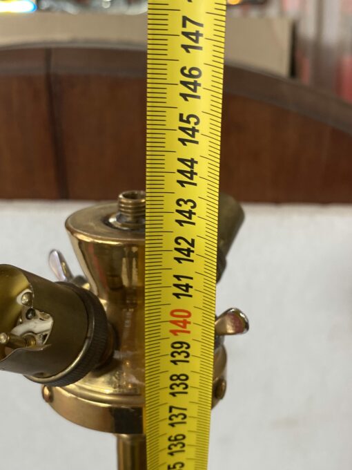 1970' Gilt Bronze Floor Lamp Maison Jansen Palm Model H 142 cm - Image 9
