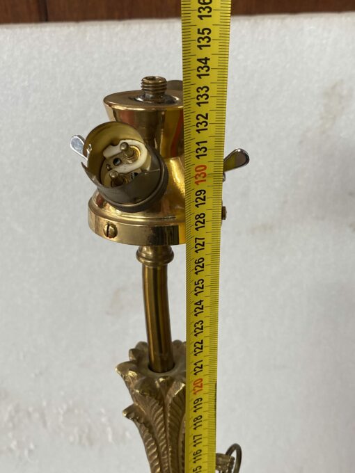 1970' Gilt Bronze Floor Lamp Maison Jansen Palm Model H 142 cm - Image 8