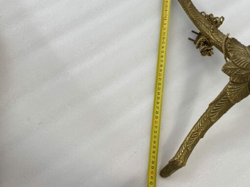 1970' Gilt Bronze Floor Lamp Maison Jansen Palm Model H 142 cm - Image 7