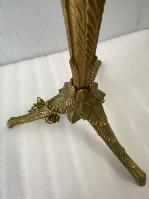 1970' Gilt Bronze Floor Lamp Maison Jansen Palm Model H 142 cm - Image 5