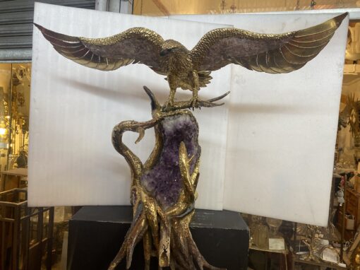 1970′ Eagle with Spread Wings Illuminating Fountain RICHARD AND ISABELLE FAURE for HONORÉ – PARIS Or Fernandez Or Duval Brasseur - Image 19