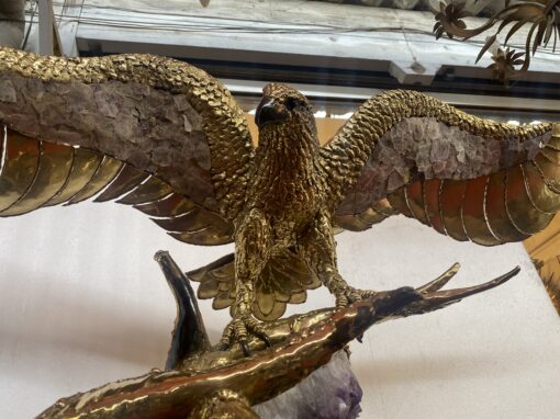 1970′ Eagle with Spread Wings Illuminating Fountain RICHARD AND ISABELLE FAURE for HONORÉ – PARIS Or Fernandez Or Duval Brasseur - Image 17