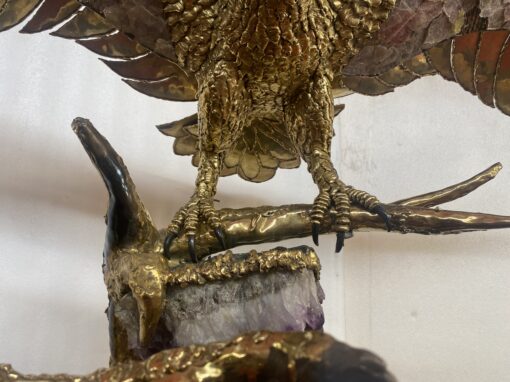 1970′ Eagle with Spread Wings Illuminating Fountain RICHARD AND ISABELLE FAURE for HONORÉ – PARIS Or Fernandez Or Duval Brasseur - Image 16