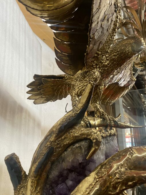 1970′ Eagle with Spread Wings Illuminating Fountain RICHARD AND ISABELLE FAURE for HONORÉ – PARIS Or Fernandez Or Duval Brasseur - Image 8