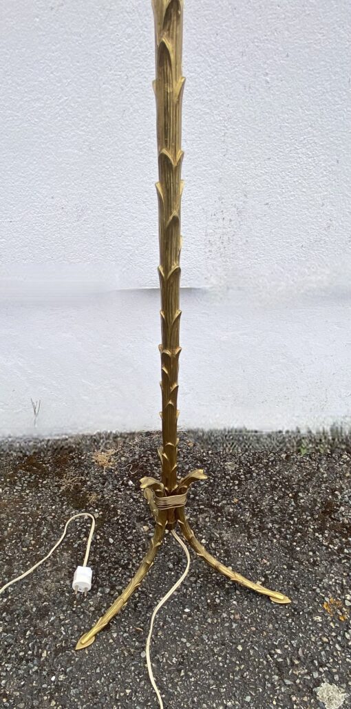 1970′ Gilt Bronze Floor Lamp Maison Bagués Palm Tree Model H 153 cm - Image 10
