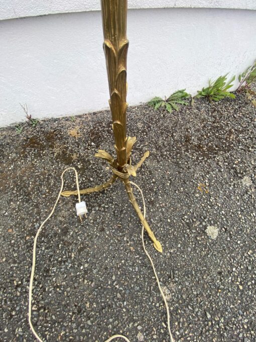 1970′ Gilt Bronze Floor Lamp Maison Bagués Palm Tree Model H 153 cm - Image 7