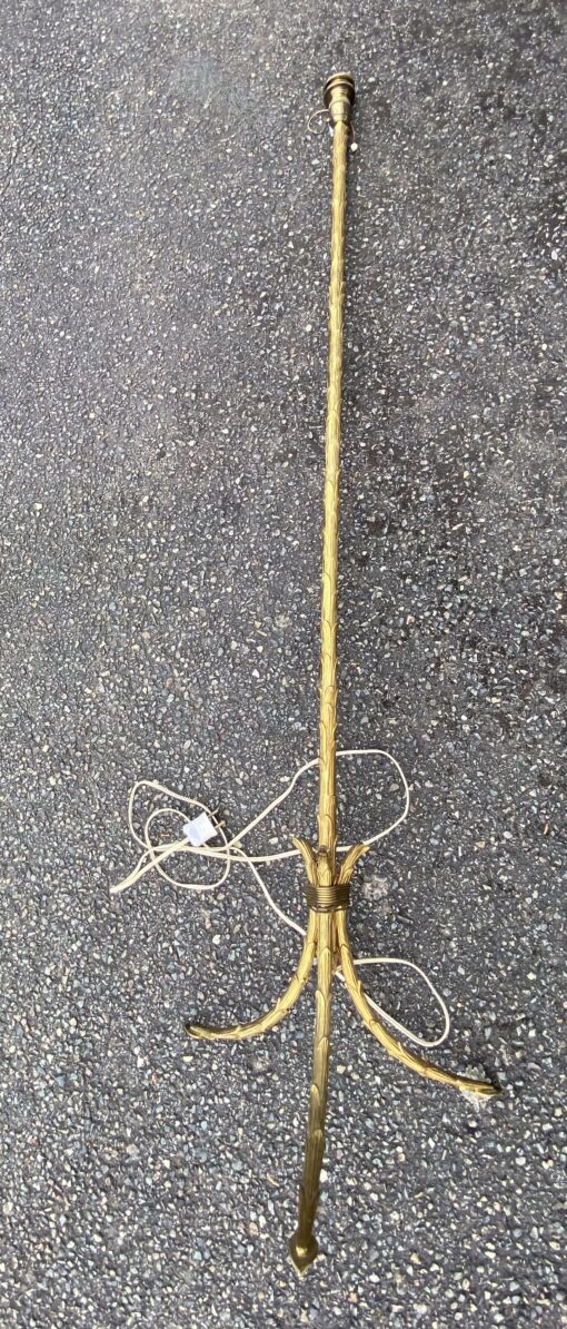 1970′ Gilt Bronze Floor Lamp Maison Bagués Palm Tree Model H 153 cm - Image 4