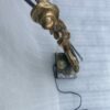 1970/80 Violin Lamp In Bronze And Glass Paste, Sculpture Signed LOHE - Image 4