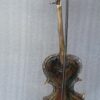 1970/80 Violin Lamp In Bronze And Glass Paste, Sculpture Signed LOHE