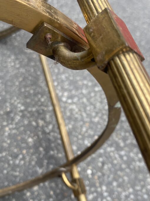 1970′ Bronze Pedestal Table With Gallery Maison Jansen Ø 41.5 H 55 cm - Image 12