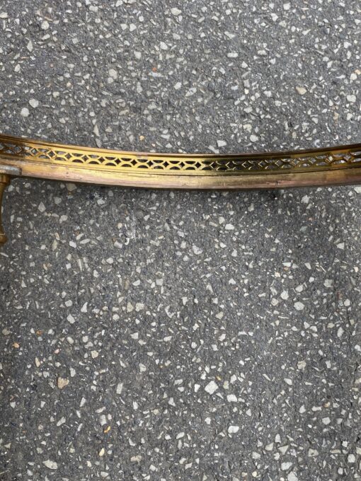1970′ Bronze Pedestal Table With Gallery Maison Jansen Ø 41.5 H 55 cm - Image 8