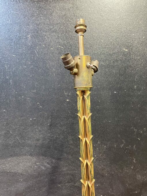 1970′ Gilt Bronze Floor Lamp Maison Bagués Triple Trunk Palm Model H 150 cm - Image 9