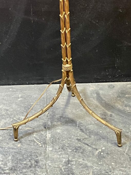 1970′ Gilt Bronze Floor Lamp Maison Bagués Triple Trunk Palm Model H 150 cm - Image 7
