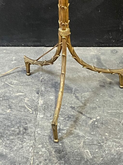 1970′ Gilt Bronze Floor Lamp Maison Bagués Triple Trunk Palm Model H 150 cm - Image 5