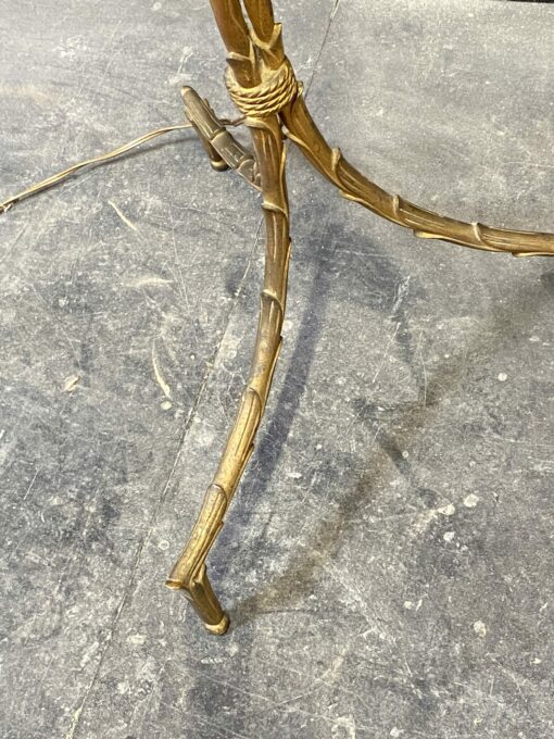 1970′ Gilt Bronze Floor Lamp Maison Bagués Triple Trunk Palm Model H 150 cm - Image 4