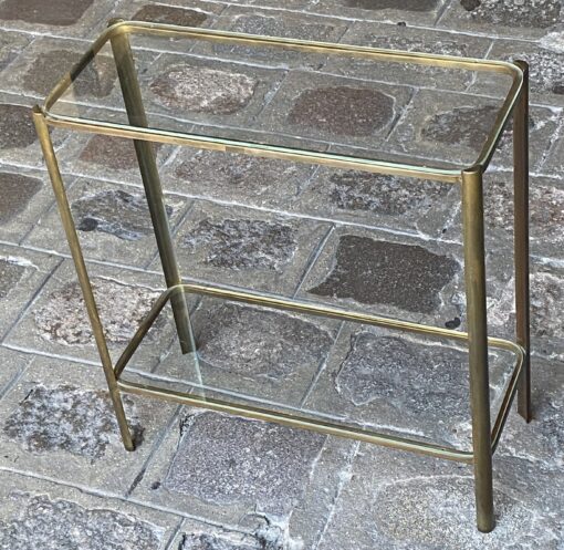 1970′ Bout  De Canapé Jacques QUINET, Pour la Maison MALABERT. Laiton Poli. H : 49 cm L : 46 cm X 19 cm. – Image 6