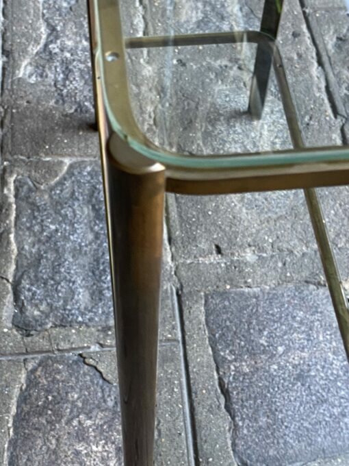 1970′ Bout  De Canapé Jacques QUINET, Pour la Maison MALABERT. Laiton Poli. H : 49 cm L : 46 cm X 19 cm. – Image 4