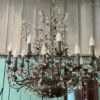 1990′ Maison Baguès Style Chandelier Foliage And Flowers 18 Lights Ø 90 cm H 110 cm - Image 10