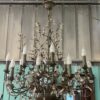 1990′ Maison Baguès Style Chandelier Foliage And Flowers 18 Lights Ø 90 cm H 110 cm - Image 9