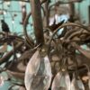 1990′ Maison Baguès Style Chandelier Foliage And Flowers 18 Lights Ø 90 cm H 110 cm - Image 4