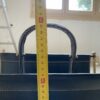 1950/70' Jacques Adnet Magazine Holder Leather And Bronze Or Golden Brass - Image 14