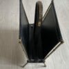 1950/70' Jacques Adnet Magazine Holder Leather And Bronze Or Golden Brass - Image 13