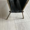 1950/70' Jacques Adnet Magazine Holder Leather And Bronze Or Golden Brass - Image 12