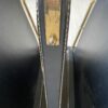 1950/70' Jacques Adnet Magazine Holder Leather And Bronze Or Golden Brass - Image 10