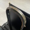 1950/70' Jacques Adnet Magazine Holder Leather And Bronze Or Golden Brass - Image 9
