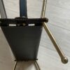 1950/70' Jacques Adnet Magazine Holder Leather And Bronze Or Golden Brass - Image 7