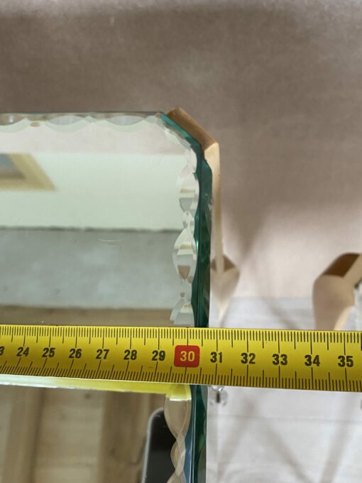 1950/70' Pair Of Art Deco Mirror Bedside Tables - Image 3