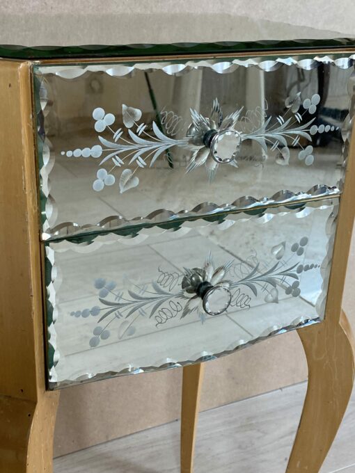 1950/70′ Paire De Chevets Art Deco Miroir – Image 13