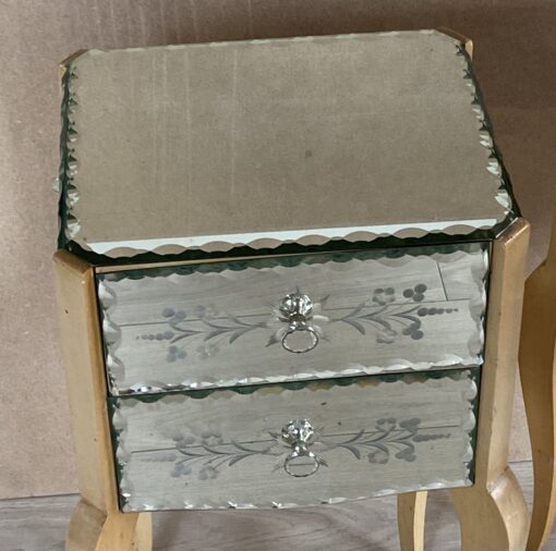1950/70′ Paire De Chevets Art Deco Miroir – Image 10