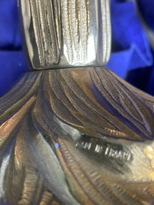 1965′ Maison Charles Palm Tree Lamp In Bronze Signed - Image 14