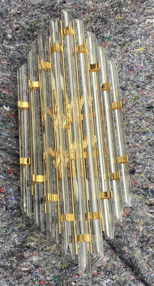 1970/80′ Murano Crystal Wall Lamp H 78.5 X 33 X 13 cm