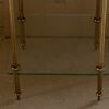 1970′ Maison Baguès Style 3-Tier Shelf Bronze And Glass 34.5 x 34.5 x H 83 cm - Image 10