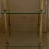 1970′ Maison Baguès Style 3-Tier Shelf Bronze And Glass 34.5 x 34.5 x H 83 cm - Image 9