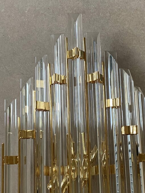 1970/80′ Murano Crystal Wall Lamp H 78.5 X 33 X 13 cm - Image 11
