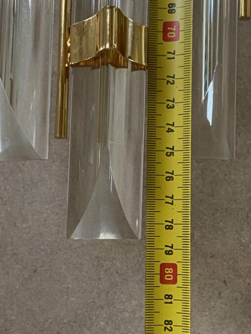 1970/80′ Murano Crystal Wall Lamp H 78.5 X 33 X 13 cm - Image 10