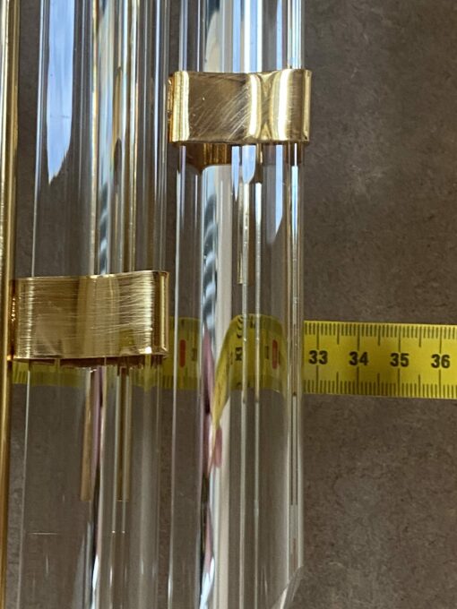 1970/80′ Murano Crystal Wall Lamp H 78.5 X 33 X 13 cm - Image 9