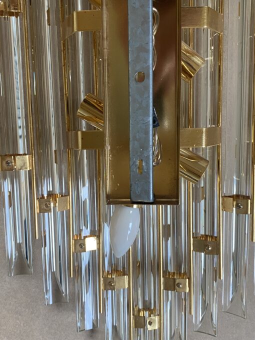 1970/80′ Murano Crystal Wall Lamp H 78.5 X 33 X 13 cm - Image 6