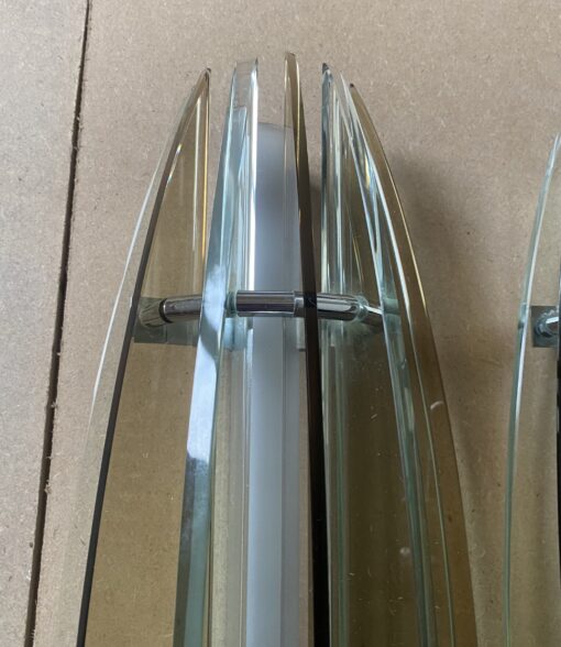 1970/80′ Pair Of Murano Glass Sconces VEGA H 53.5 X 16 X 12 cm - Image 9