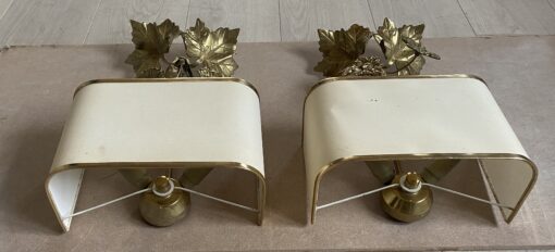 1970′ Pair of Maison Charles Aux Marguerites Sconces - Image 6
