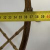 1970′ Guéridon Style Maison Baguès Décor Bambou en Bronze Doré Avec Plateau Verre H 50 Ø 37 cm – Image 5